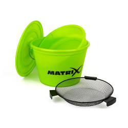 LOT AMORCAGE BAIT BUCKET SET LIME MATRIX