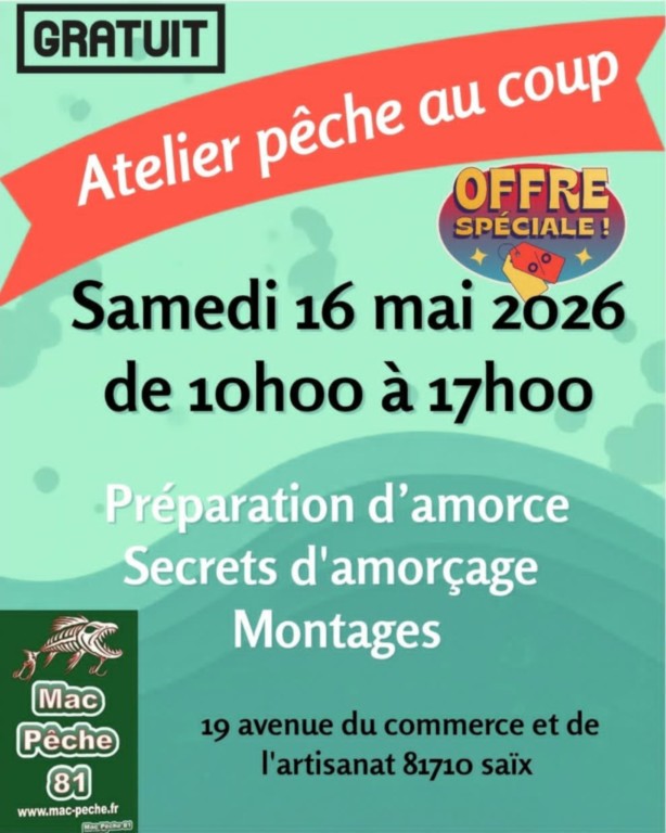 Atelier pêche au coup tarn