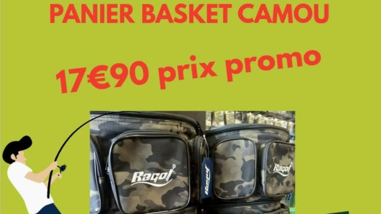 Panier truite camou