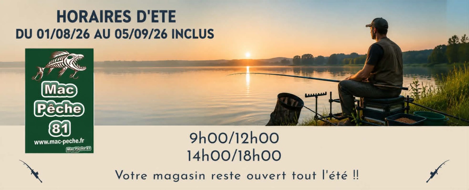 Mac Pêche 81 ouvert tout l'été