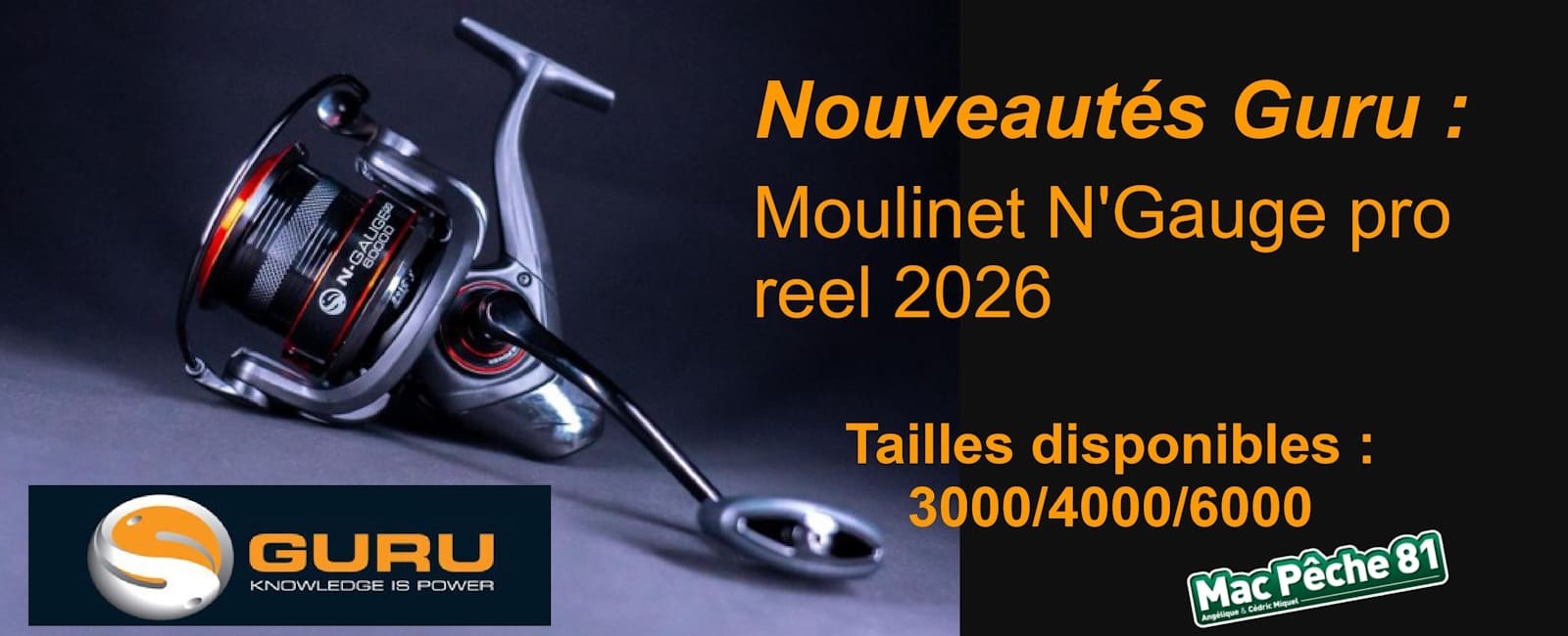 Nouveauté Moulinet Guru N'gauge